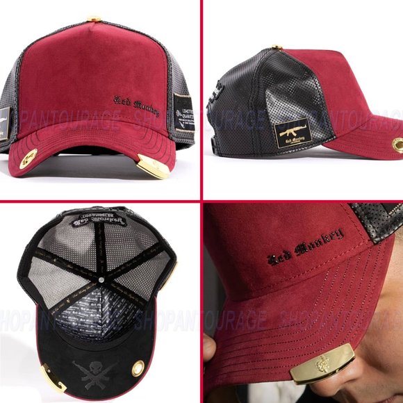 Red Monkey Hat Bundle #4 of 6 Limited Unisex Trucker Hats + Bandanna: $400 Value - Picture 6 of 7